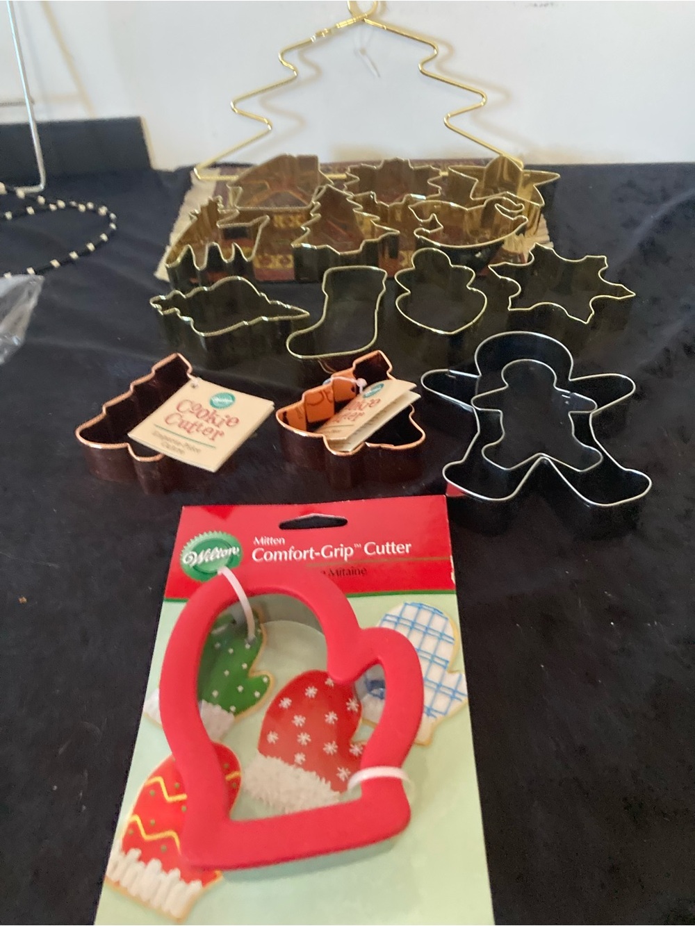 Wilton Cookie Cutter and Assorted Metal Holiday Shapes Lot of 15